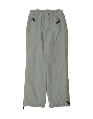 ETIREL Womens Straight Windbreaker Trousers UK 18 XL W32 L33 Grey WS11