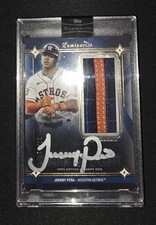 Jeremy Pena - 2023 Topps Luminaries Spark Of Light Patch Auto /15 Houston Astros