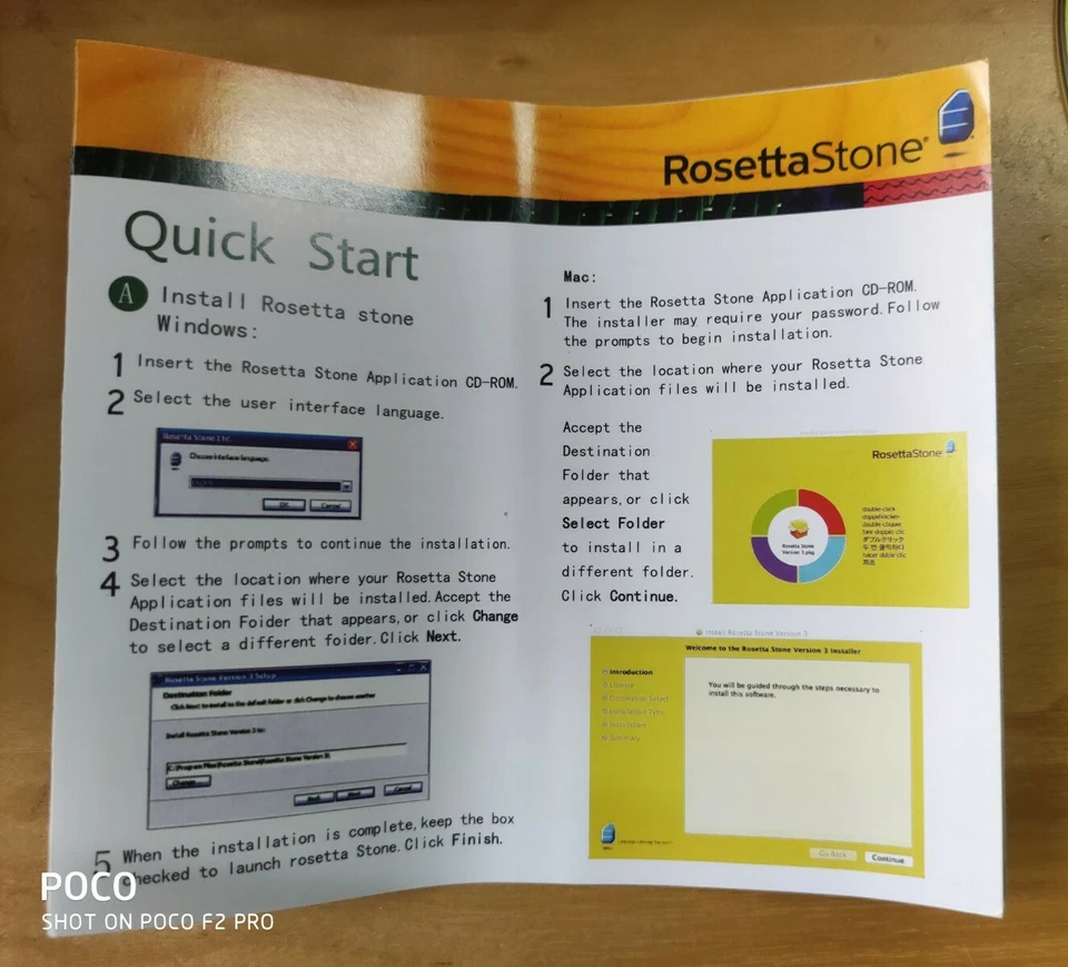 Rosetta Stone American English Version 4 Level 1 to 5 for Mac & Pc, open box new - Image 3 of 4