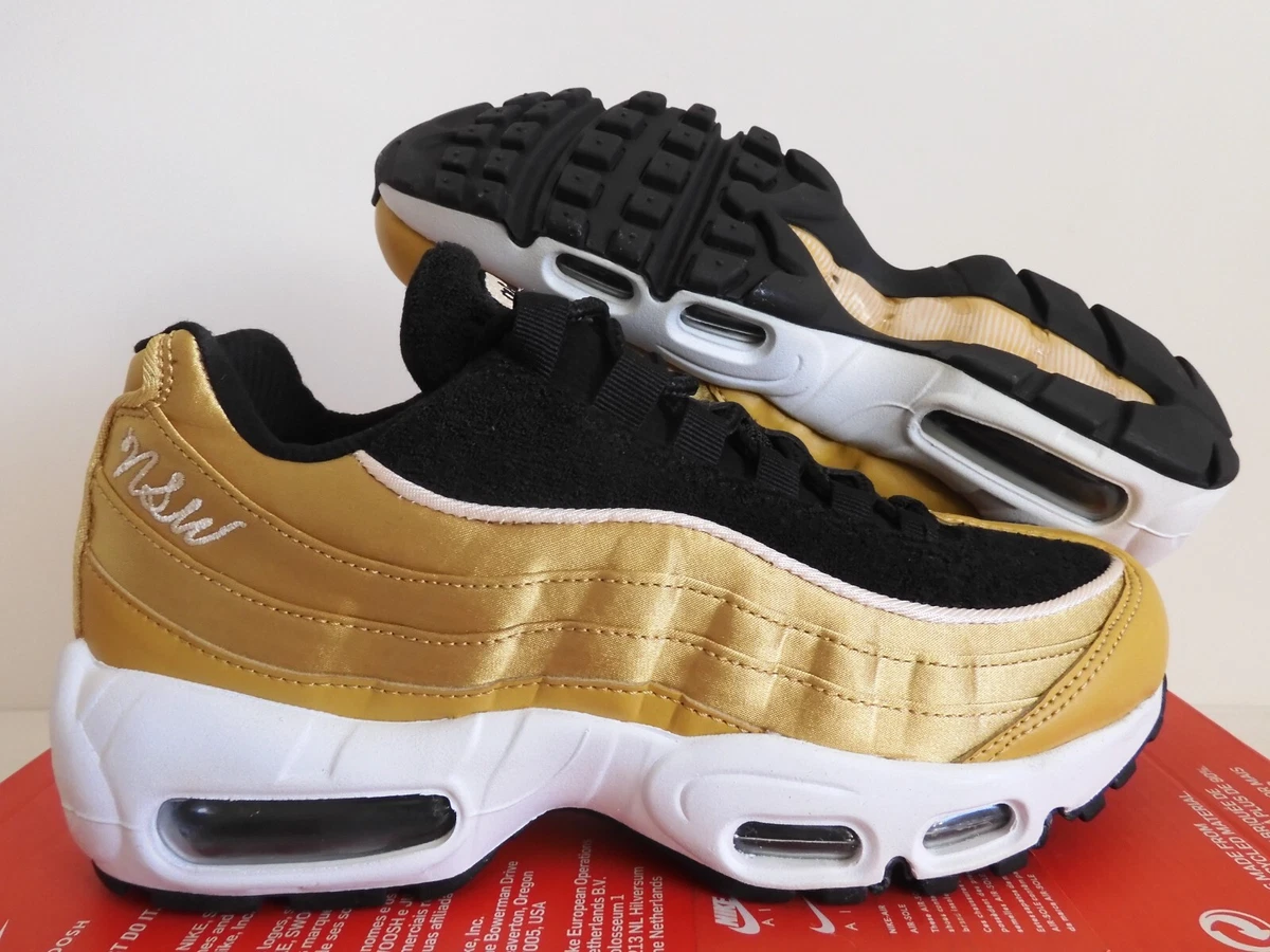 WMNS NIKE AIR MAX 95 LX WHEAT GOLD-WHEAT GOLD-BLACK SZ 6.5 [AA1103-700]