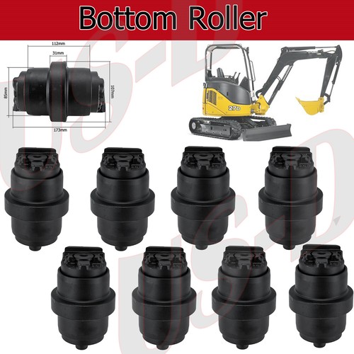 8pcs Track Bottom Roller Excavator For John Deere 27D Heavy Duty Undercarriage