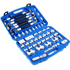 A/C Leak Detection Tool Kit - 56pcs Automotive Repair Set for Trucks