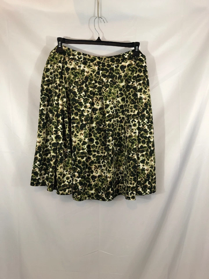 Falda Ashley Stewart con cremallera lateral estampado animal multicolor talla 24 nueva con etiquetas para mujer Foto 2 de 2