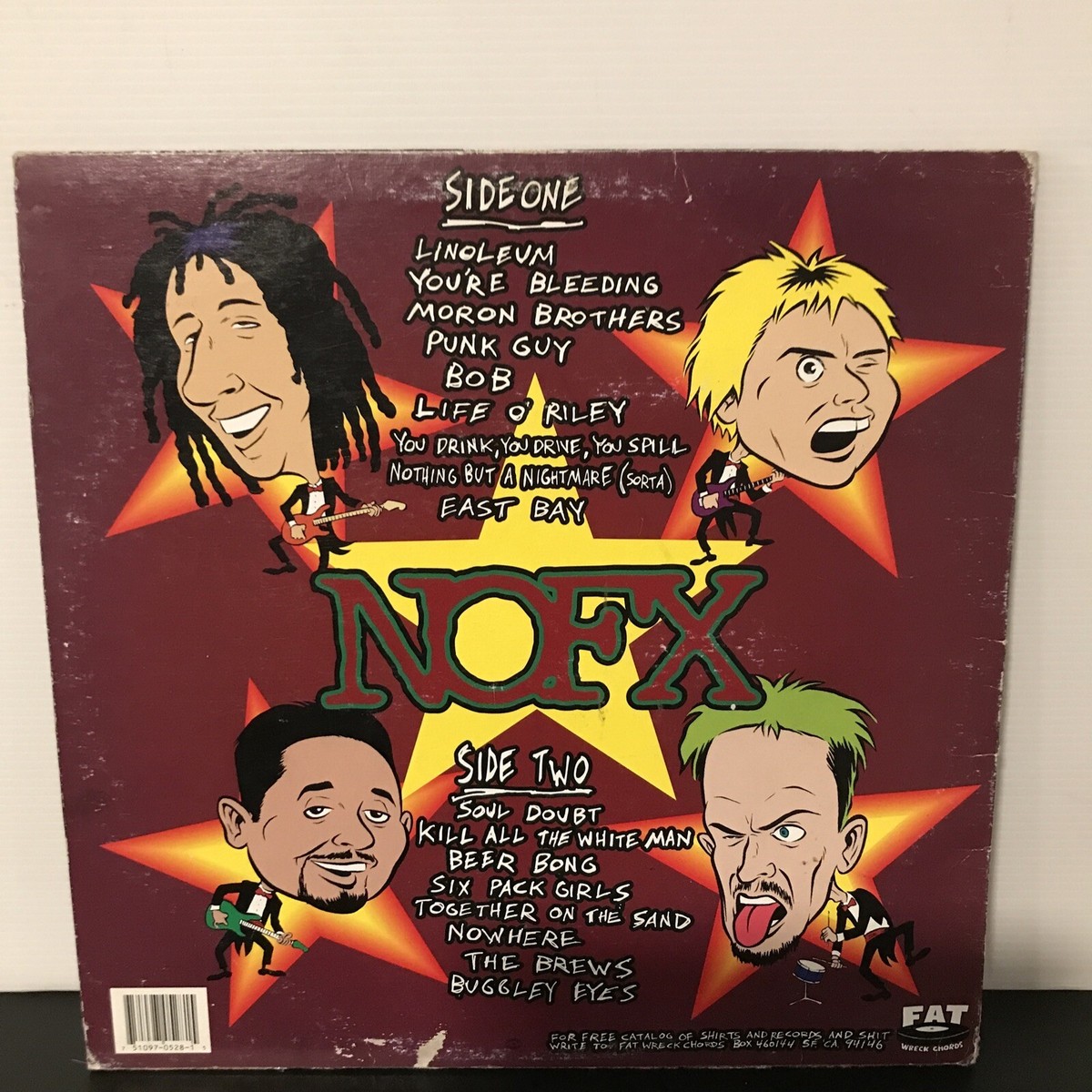 NOFX – I Heard They Suck Live!! LP 1995 Fat Wreck Chords NOFX – I Heard They Suck Live!! LP 1995 Fat Wreck Chords