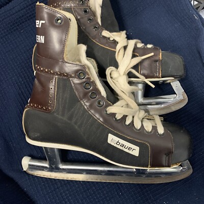 Vintage Bauer Special Pro Pattern Ice Hockey Skates Made In Canada