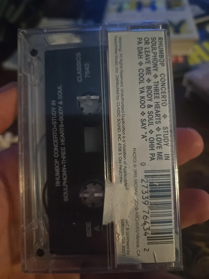 Dizzy Gillespiew/ Sara Vaughn- Long Ago- Cassette Tape (1996) - Image 4 of 4