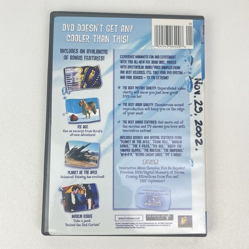 Fox DVD Demo Disc Ice Age Planet of Apes Moulin Rouge Calibration Surround Sound - Picture 5 of 9
