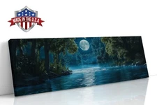 Nightfall in the Quiet Valley Canvas Print for Home Decor, Wall Decor Art Poster