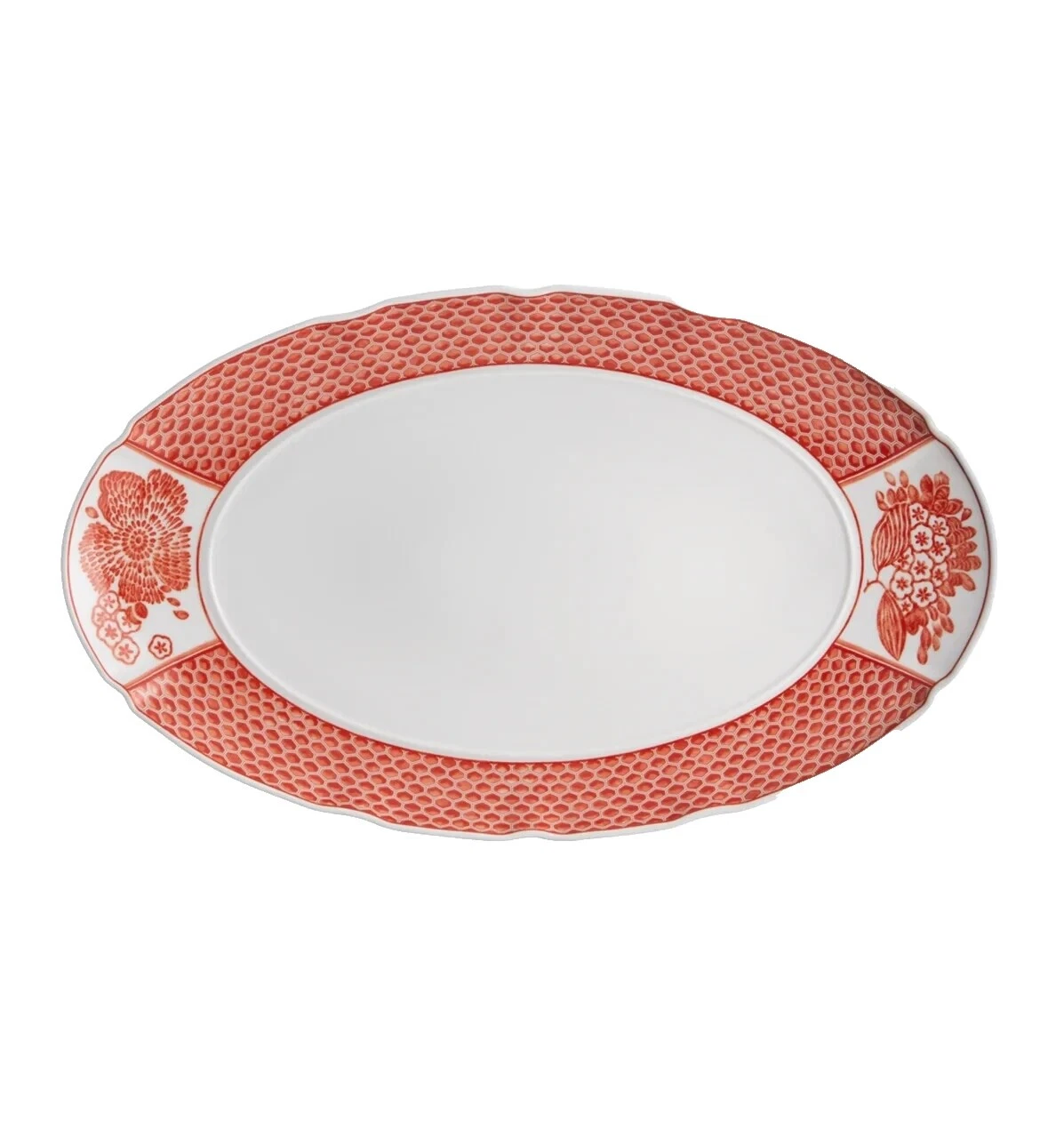 Porcelain Multicolor Floral Platters