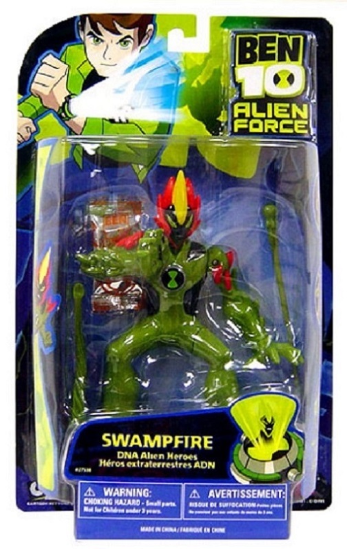 BEN 10 Alien Force Swampfire 6 Inch Bandai New Factory Sealed 2008
