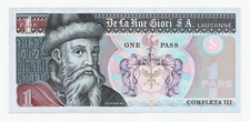 De La Rue Giori Gutenberg One Pass Test Note - UNC