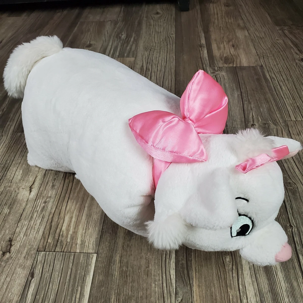 Disney Parks Aristocats Marie Pillow Pet Pal White Cat Reversible Folding Pillow