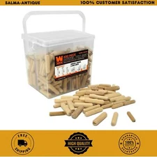 (400-Piece) Fluted Dowel Pin Assortment Variety 1/4 5/16 And 3/8 Woodworking