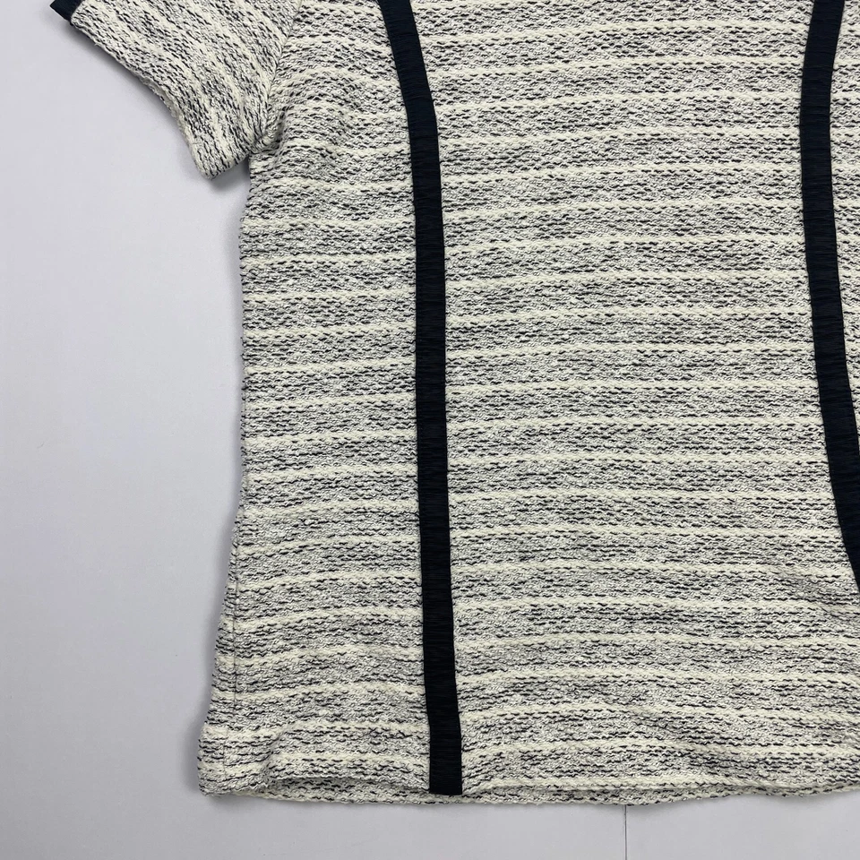 Top Comptoir Des Cotonniers blusa piccola grigia da donna manica corta girocollo - Immagine 2 di 4