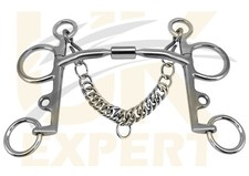 Uk Expert Pelham Comfort Barrel Bits, New Smooth Horse Riding Myler Snaffle Bits