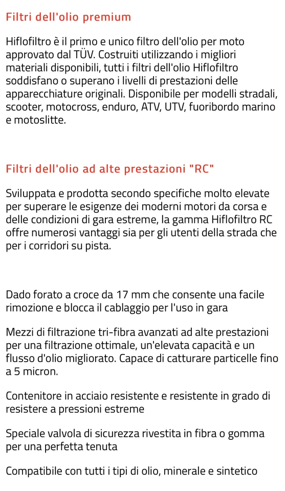 Filtro olio Hiflo per Kawasaki  KL650 KLR650 1987>2016 - Immagine 3 di 3