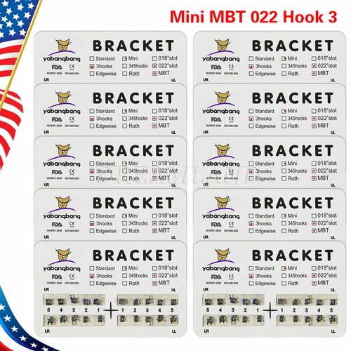 Dental Orthodontic Bracket Braces Roth/MBT 345 Hooks /Super Arch Wire Niti Round - Picture 45 of 167
