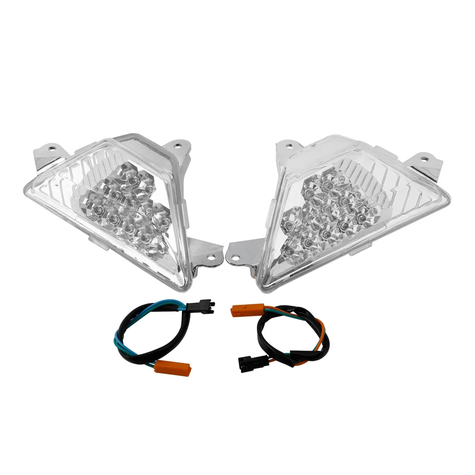 Luz de señal de giro LED transparente Len apta para Kawasaki KLX300SM 2020-2022 KLX250 18-20 Foto 3 de 4