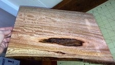 One Board Curly Hawaiian Mahogany Wood 15 2/3" x 11" x 1"  566 