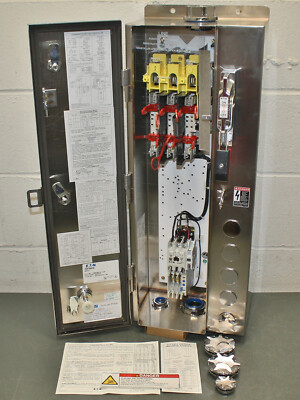 Eaton Combination Motor Starter ECN1604CAC, Stainless NEMA 4X Fusible Disconnect