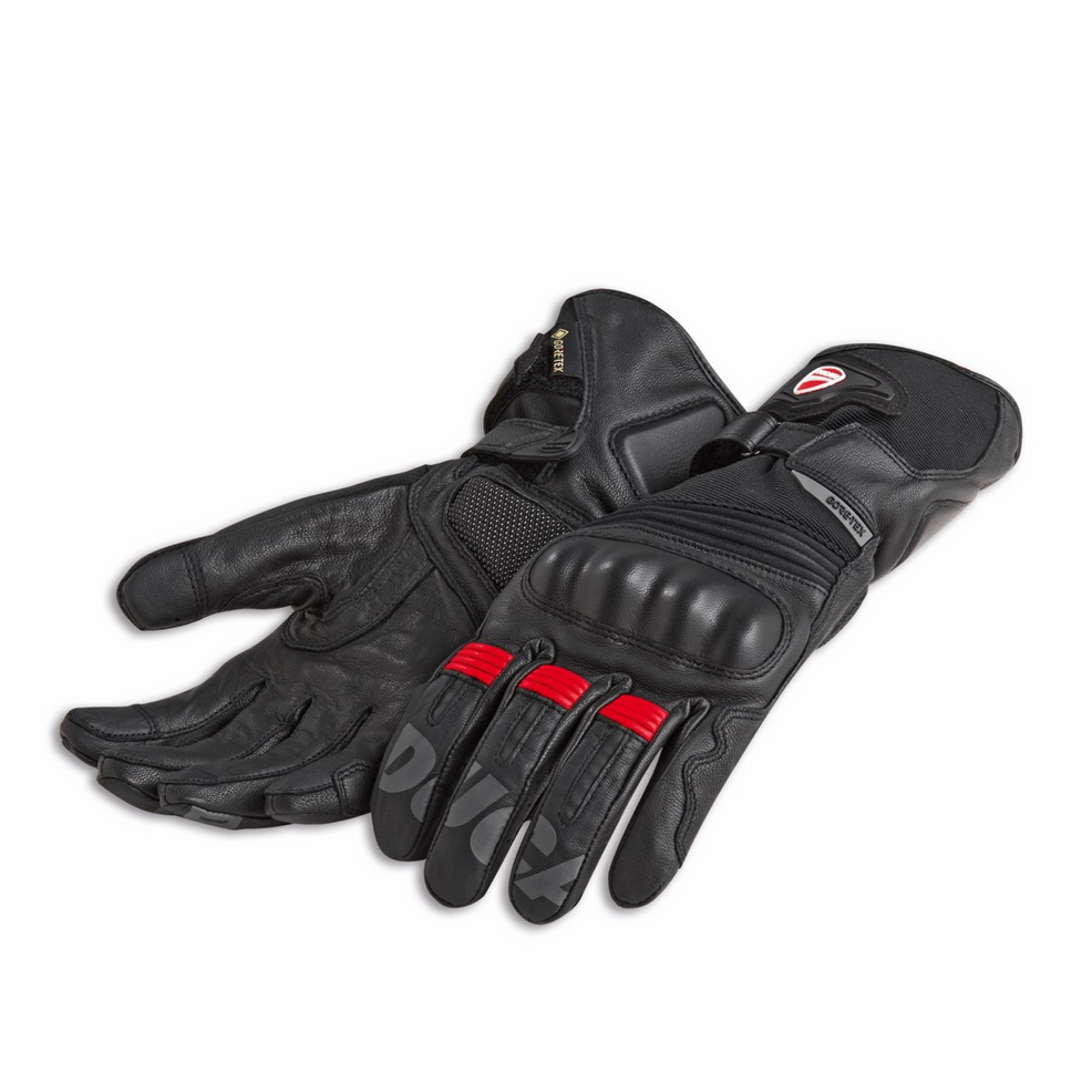 Ducati Held Strada C5 Leather Gloves Gore Tex Black New UK