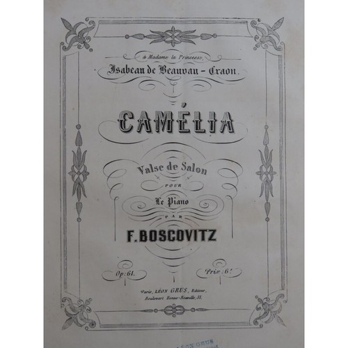 Boscovitz Frederic Camellia Piano ca1865