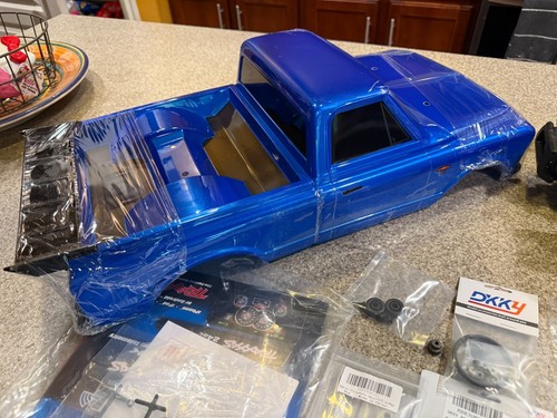 Traxxas Drag Slash 1967 HD Chevrolet C10 1/10 2WD Roller No Prep Truck (Blue) - Picture 20 of 24