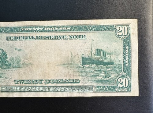 1914 $20 FEDERAL RESERVE NOTE RICHMOND FR#983A RADAR S/N High Grade Fancy SN Unc - Picture 12 of 16