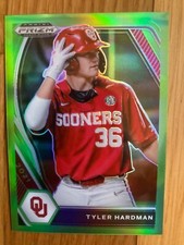 2021 Panini Prizm Draft Picks Tyler Hardman Prizm Green 25/75 #PDP153