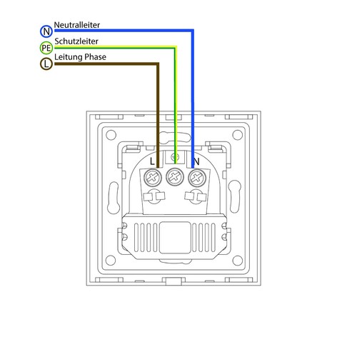 Touch Lichtschalter Steckdosen Wechselschalter Dimmer USB Alurahmen LUXUS-TIME - Bild 31 von 123