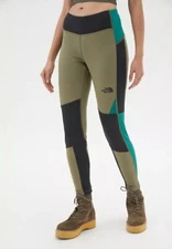 The North Face Women's Pants Olive Steep Tech Fleece High Rise Leggings Small
