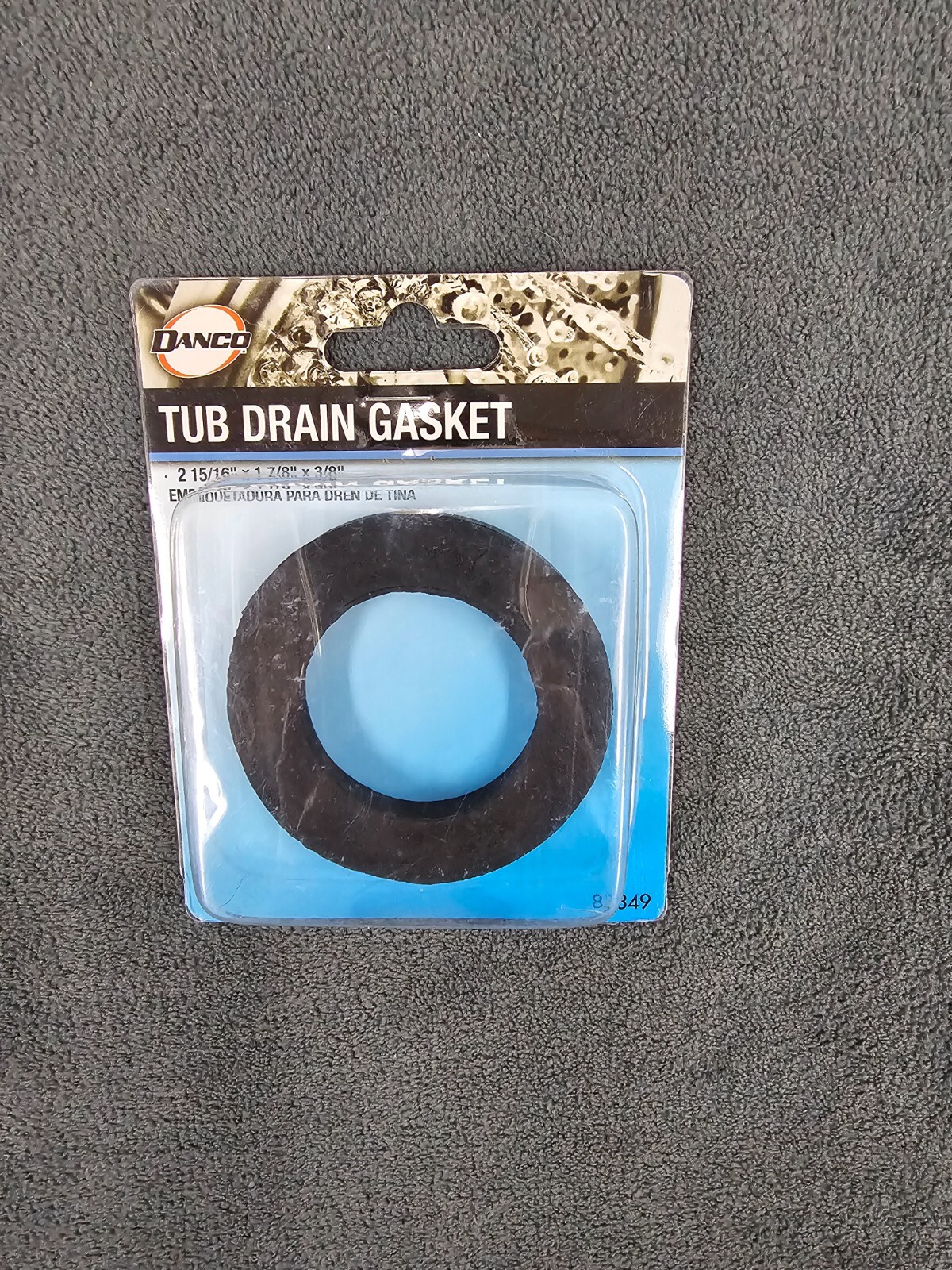 Danco 88349 Flat Bath Shoe Gasket, 2-15/16 in. O.D. x 1-7/8 in. I.D. x ...