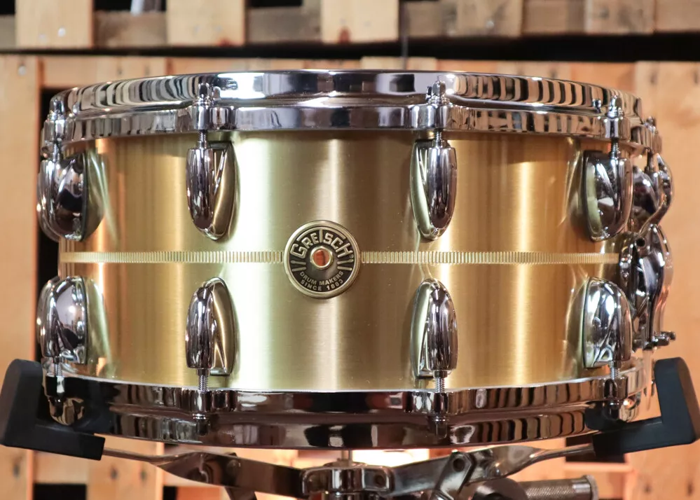 Gretsch 6.5x14 USA Custom Bell Brass Snare Drum