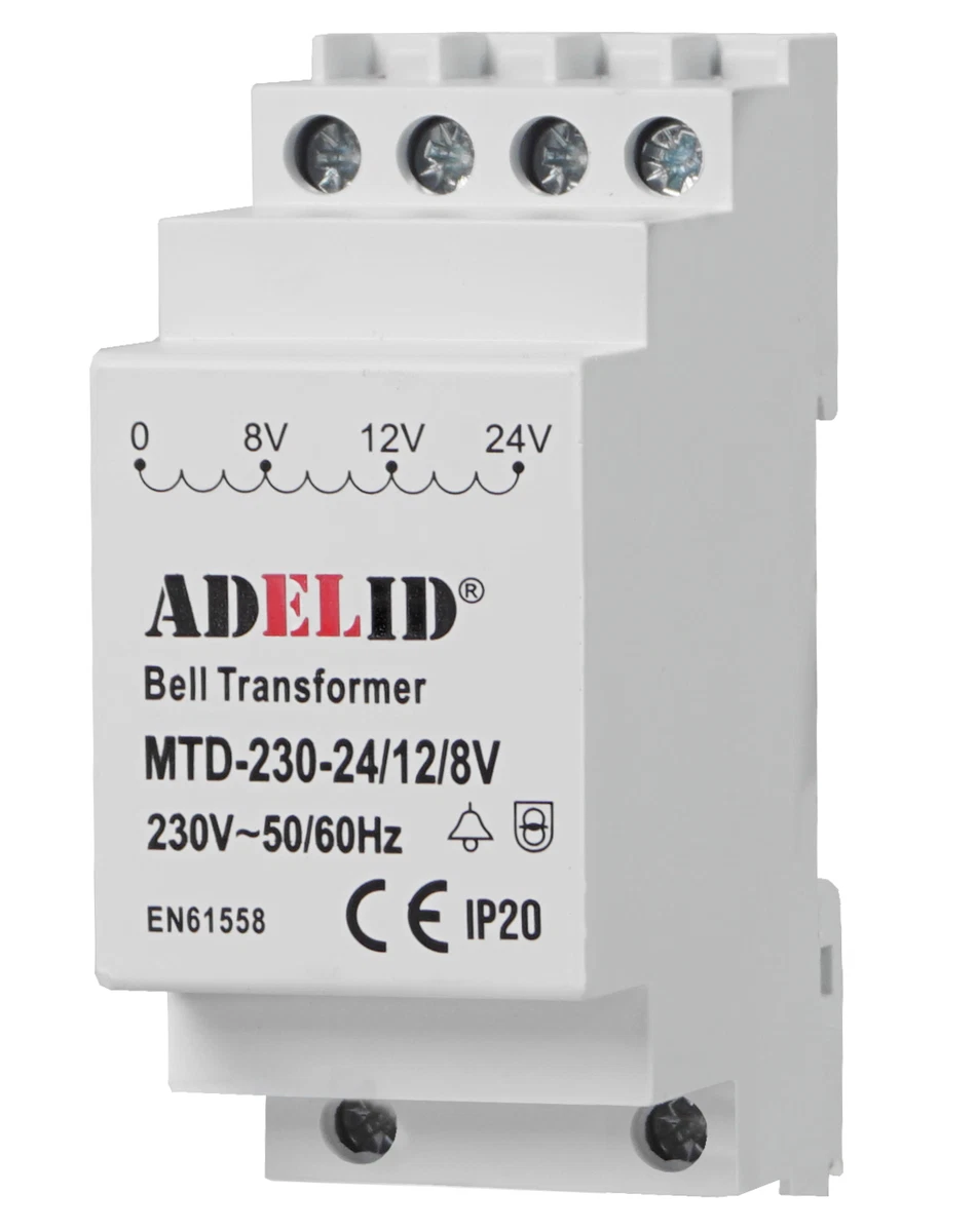 Türgong SUNDI Sonnette De Porte Bim-Bam 8V - Double Ton, Installation Murale Facile | Classique Et Forte