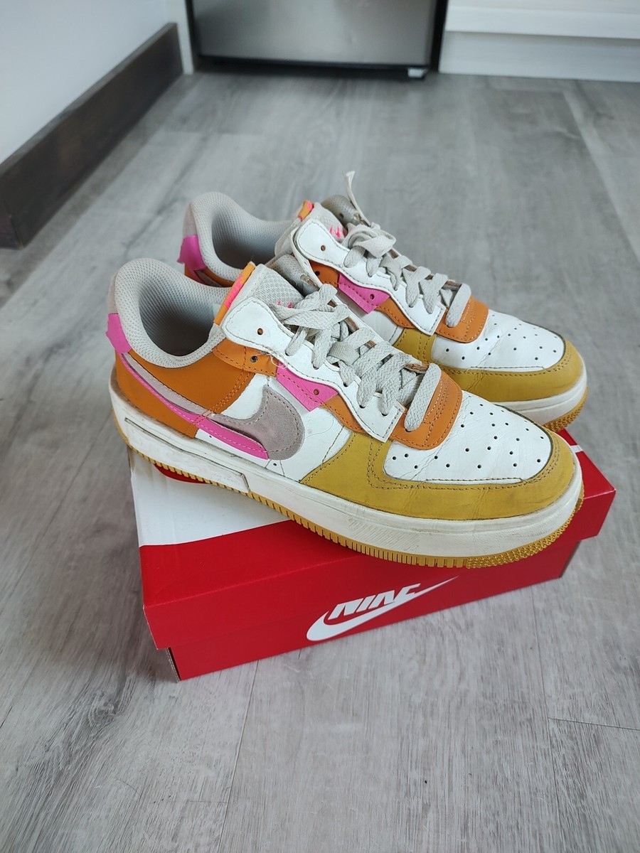 Yellow Nike Air Force Pink Orange Nike Air Force Pink/Orange