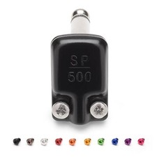 SquarePlug SP500BK Low Profile Mono TS Right Angled 6.35mm Jack. BLACK