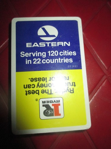 NEW EASTERN AIRLINES And RYDER TRUCK RENTALS Playing CARDS - 1970's - Picture 4 of 5