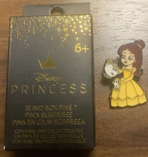 Loungefly Disney Princess & Pals Blind Box Pin - Belle Mrs Potts & Chip - Opened