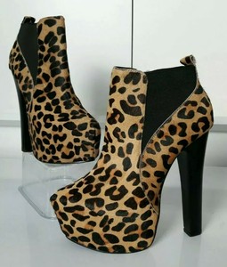 office leopard print boots