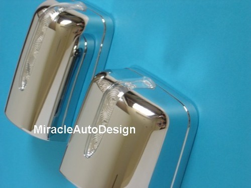2 LHD Chrome Door Mirror Covers + LED Turn Signals For Mercedes Benz W124 & W201 - Picture 4 of 4