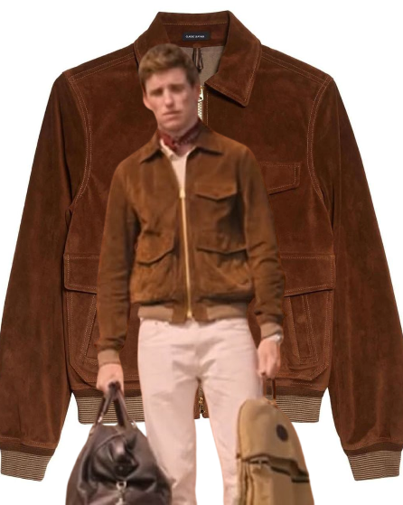 The Jackal Day Men's Brown Real Suede Leather Jacket Eddie