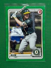 2020 Bowman Baseball Prospects Green Parallel #BP-105 Nick Allen /99