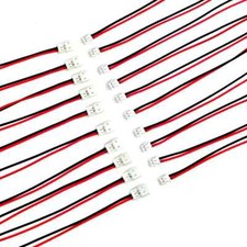 10Pairs 24AWG JST Zh1.5Mm 2PIN Micro Electrical Male and Female Connector Plug