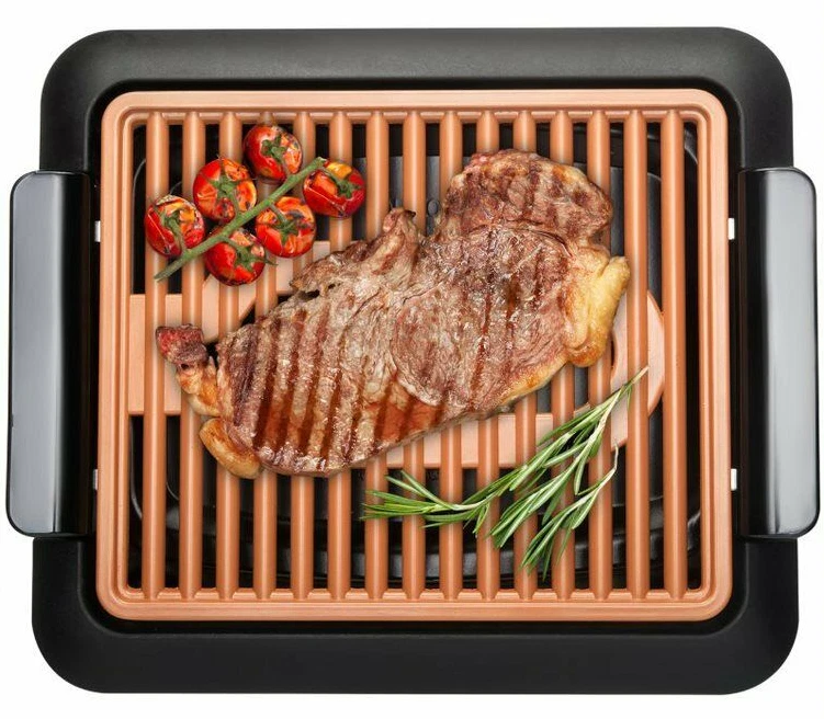 Gotham Steel Smokeless Electric Indoor Grill - Nonstick & Portable Small