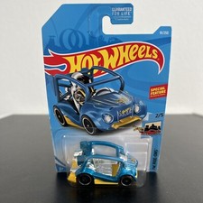 Hot Wheels #91 HW Ride-Ons 2/5 KICK KART Blue Variation w/Black St8 Spoke Car