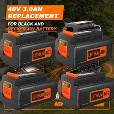 PACK 40V 2.0Ah for Black Decker 40 Volt Max Lithium Battery LBXR36 LBX2040