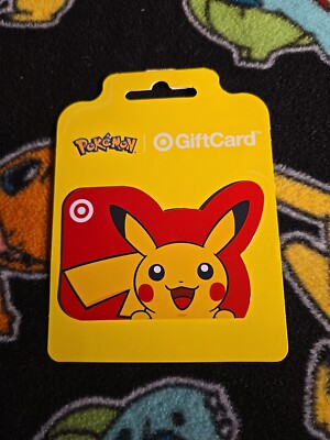 Target POKEMON Gift Card PIKACHU Yellow | eBay