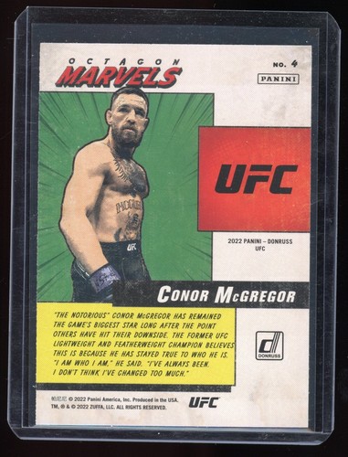 Donruss UFC #4 2022 Conor McGregor Octagon Marvels - Imagen 2 de 2