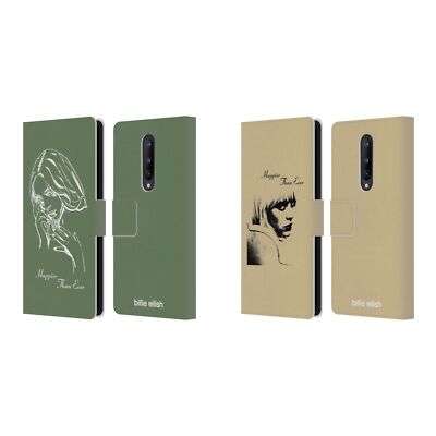 OFFICIAL BILLIE EILISH HAPPIER THAN EVER LEATHER BOOK CASE FOR ONEPLUS PHONES