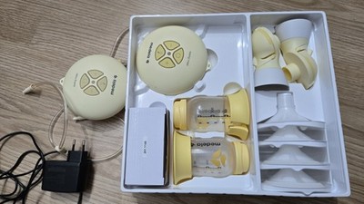 Medela Swing Maxi Flex Doppelmilchpumpe + 2. Motoreinheit + Netzteil/Autoadapter